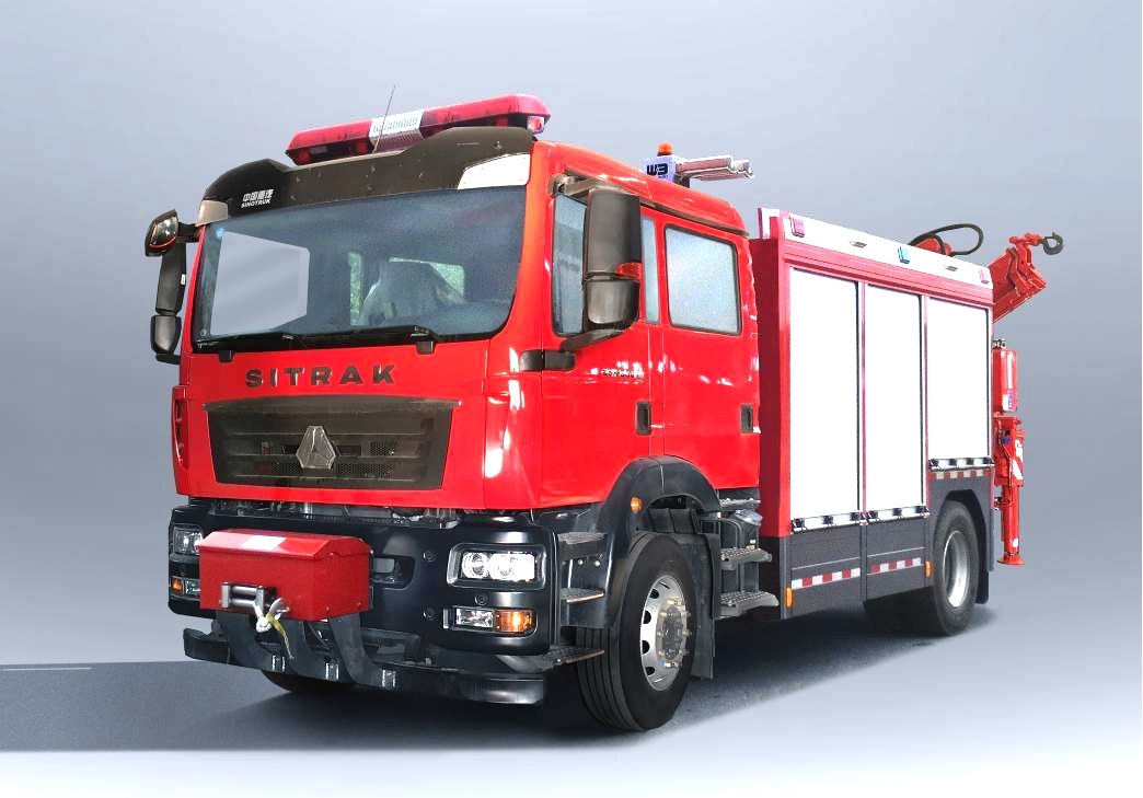 重汽汕德卡抢险救援消防车